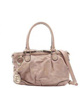 Gucci Handbag Ski Pink Leather